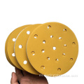 Discos de lijado de alúmina dorada de 150 mm para automóvil.